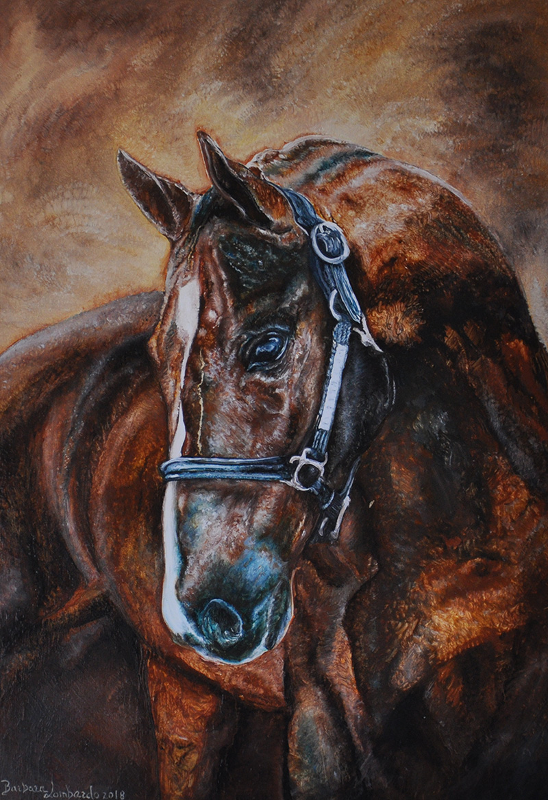 Oil painting Nature painting Pittrice Cavalli Opere pittoriche Pittura a olio Natura